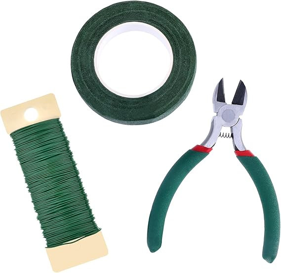 EBOOT Floral Arrangement Tool Kit Floral Tape Stem Wrap 1/2 Inch by 30 Yards, 22 Gauge Green Padd... | Amazon (US)