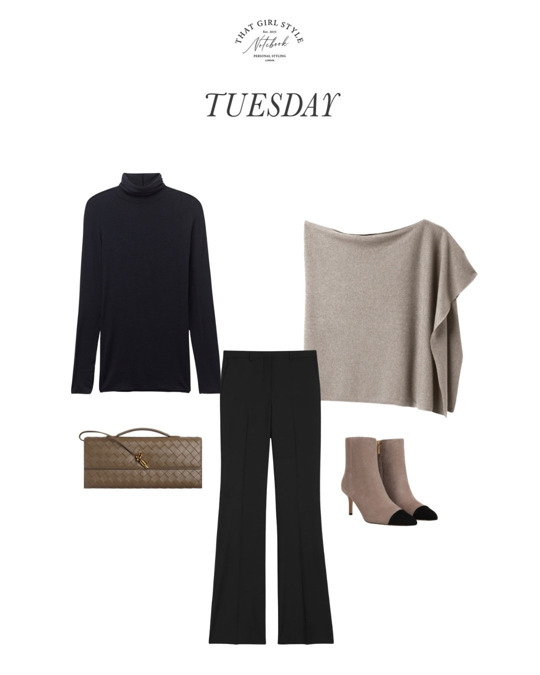 Look 121 | Poncho Eric Bompard, Trousers Theory, Top Intimissimi, Bag Bottega Veneta, Boots Veronica Beard

#LTKstyletip #LTKluxury #LTKwinter