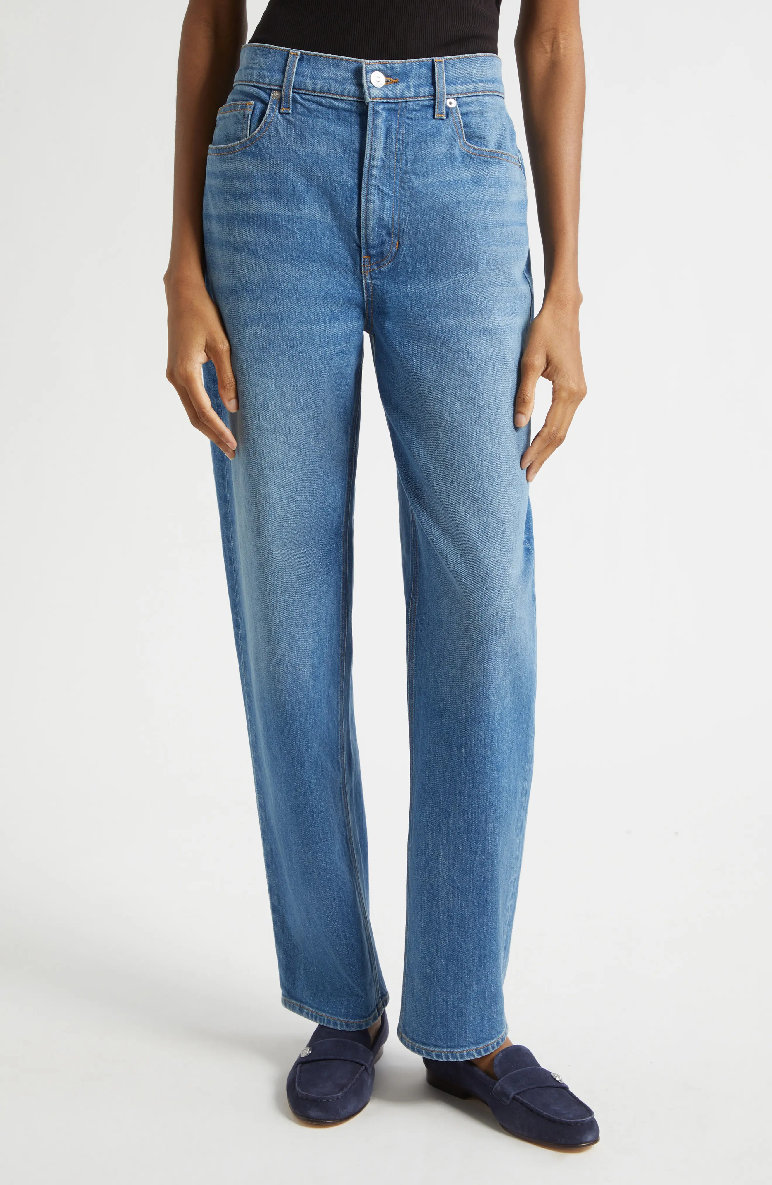 Veronica Beard Harley Barrel Leg Jeans (Women) | Nordstrom | Nordstrom