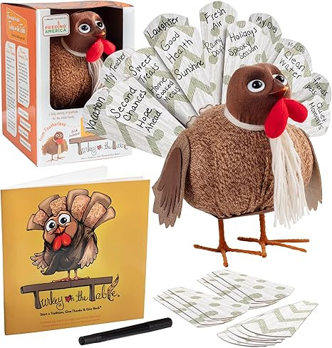 Turkey On The Table Thanksgiving Activity for Kids and Families (Includes Book, Turkey, Pen, & 13... | Amazon (US)