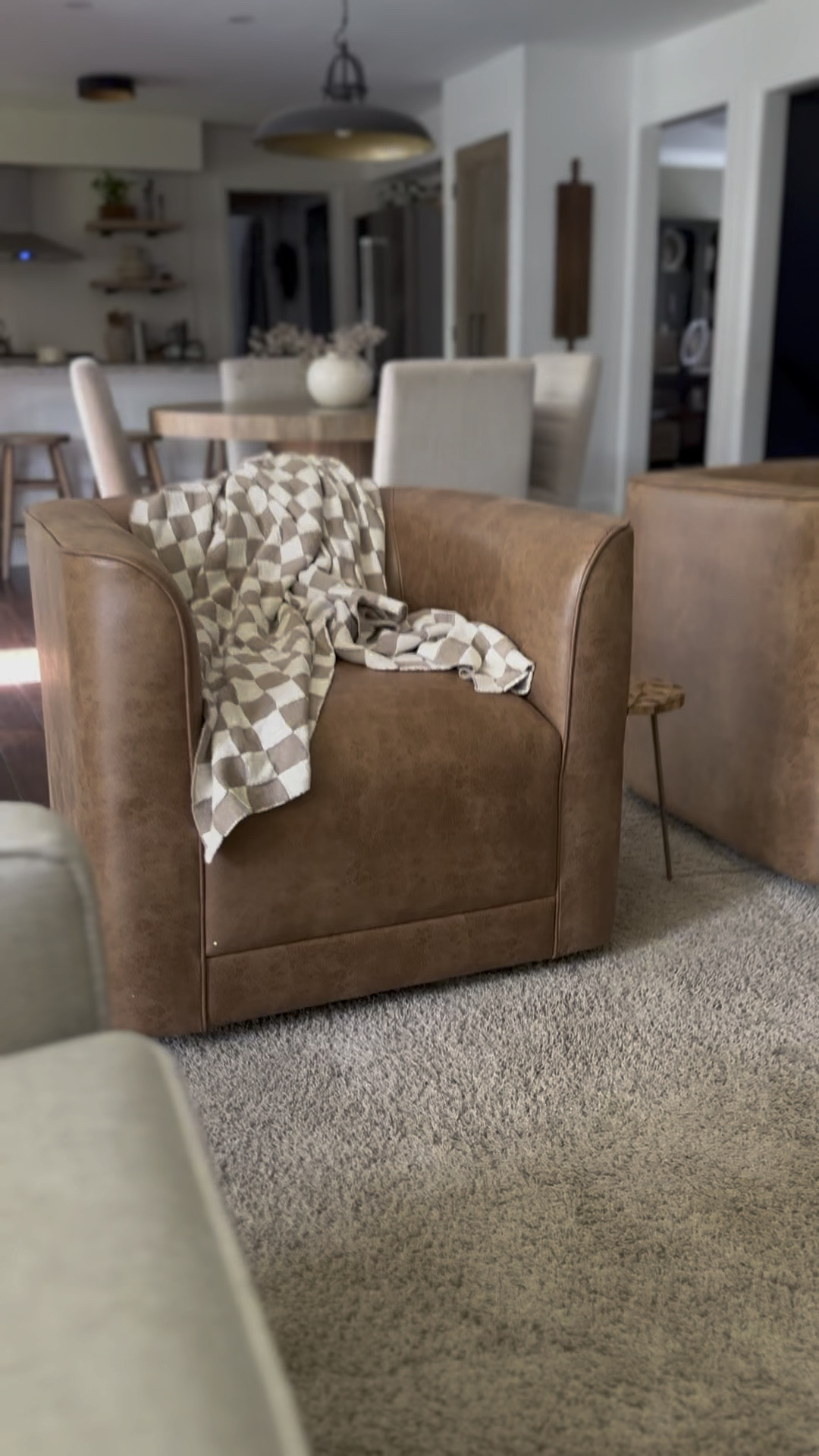 My faux leather swivels chairs are back in stock! 

#LTKhome