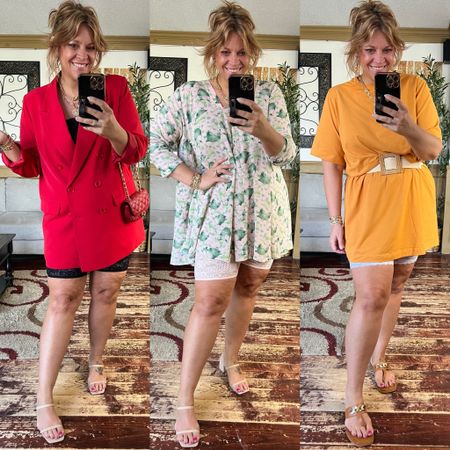 Mid and plus size fashion, Ulla Popken - use code 2024nicole25 for 24% off orders over $39. Spring fashion, lace slip shorts, Free People look for less bike shorts . All tops, tee shirt dress  & blazer size 12/14 , slips shorts size 16/18 

#LTKover40 #LTKfindsunder100 #LTKplussize
