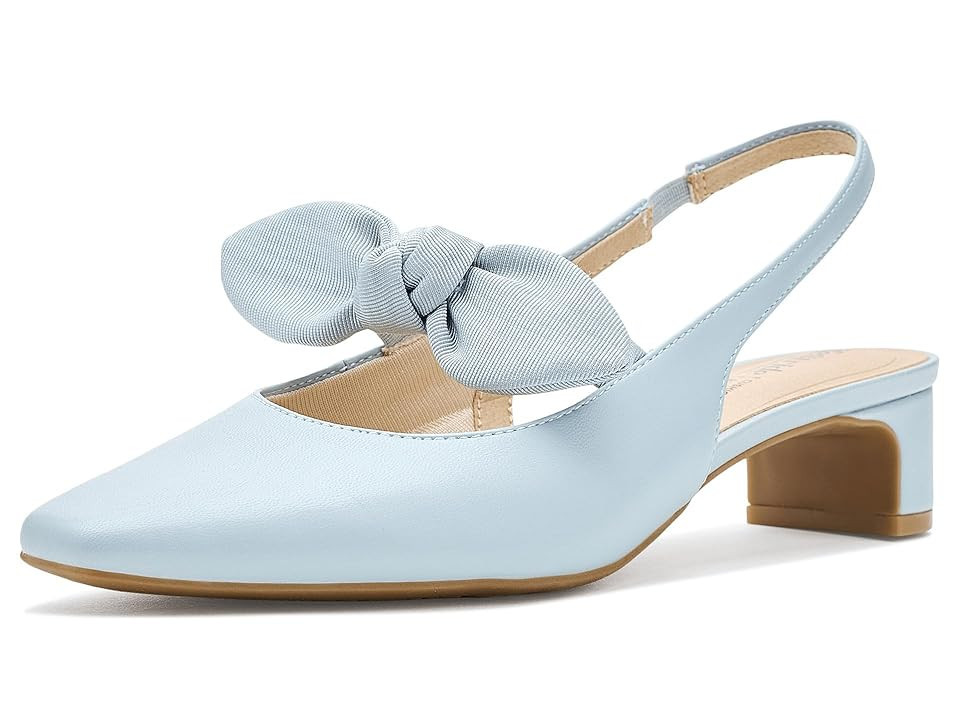 LifeStride Lucia Slingback Shoes High Women's Heels Pearl Blue : 5 M (B), Synthetic | Zappos