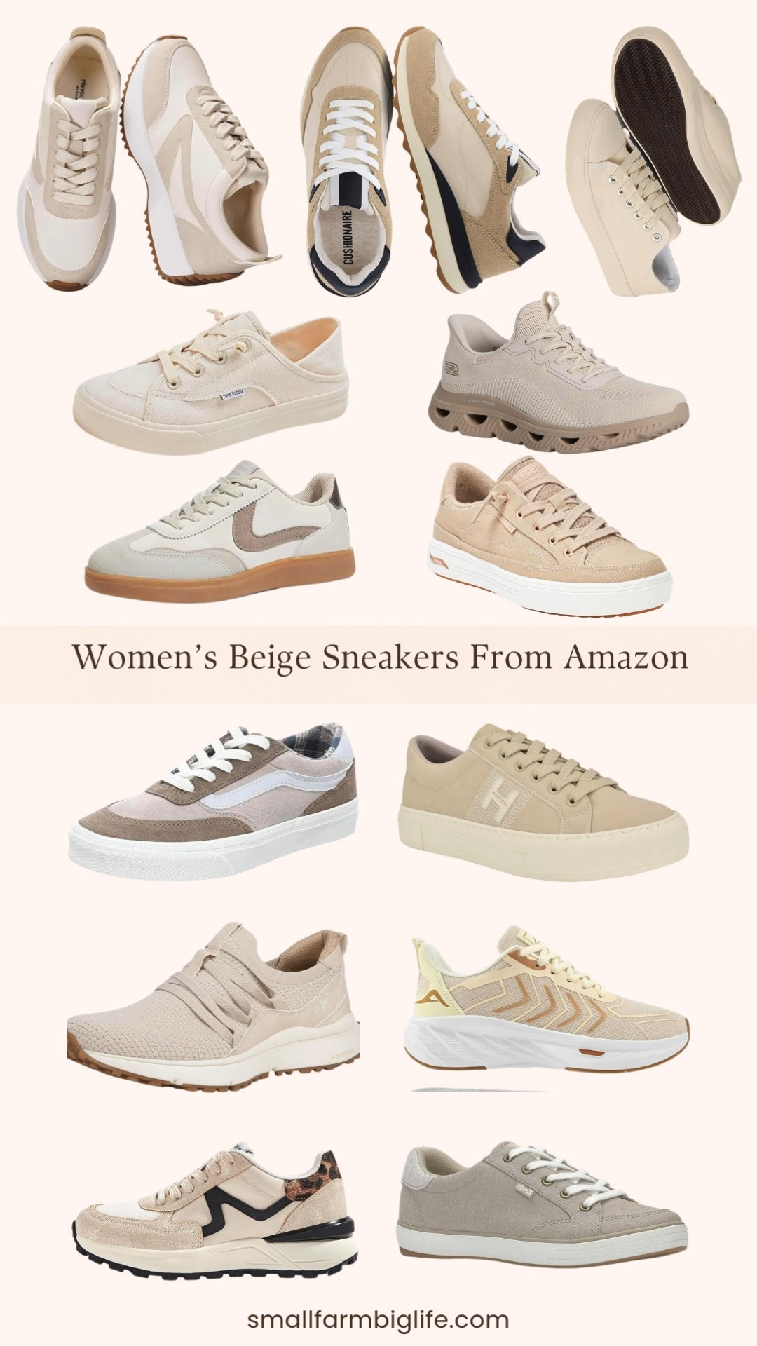 Neutral sneaker moment 🤍👟

These women’s beige sneakers from Amazon are the perfect everyday staple! They're comfy, versatile, and easy to style with denim, dresses, or athleisure. From classic canvas low tops to supportive walking sneakers and retro inspired styles, these are the pairs you’ll reach for on repeat ✨ 

 #LTKgrwm #LTKootd #LTKOver40