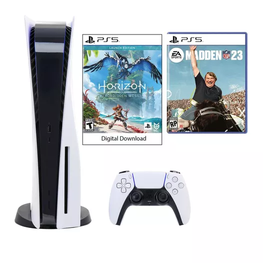 PS5 Forbidden West Console Bundle with Madden 23 Game and 2 Vouchers -  20680946