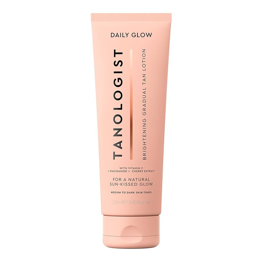 Tanologist Brightening Daily Glow Gradual Self-Tanning Lotion, Medium - Dark, 250ml | Amazon (UK)