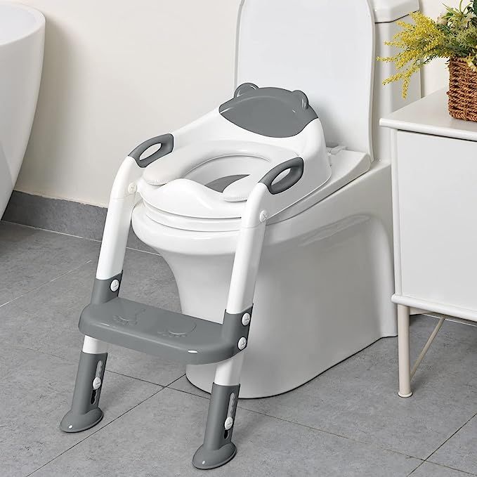 711TEK Potty Training Seat with Step Stool Ladder,Potty Training Toilet for Kids Boys Girls Toddl... | Amazon (US)