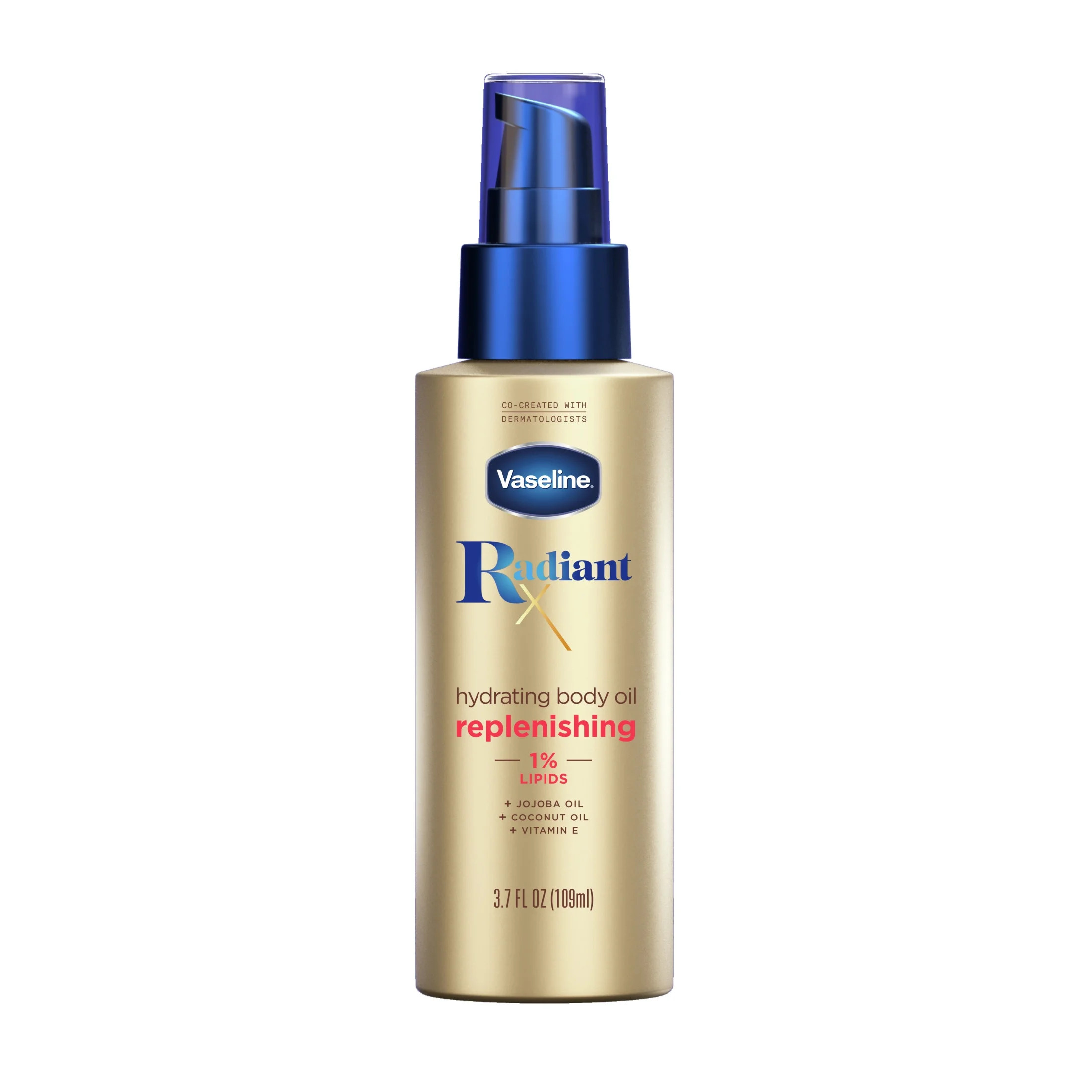 Vaseline Radiant X Replenishing & Hydrating Body Oil with 1% Lipids Jojoba Oil Coconut Oil & Vita... | Walmart (US)