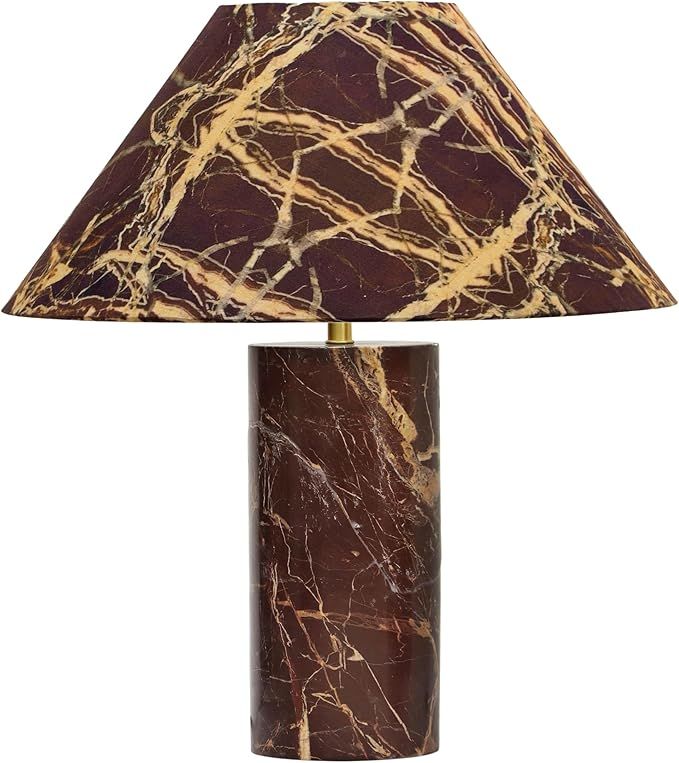 Tov Furniture Mable Red Levanto Marble Table Lamp | Amazon (US)