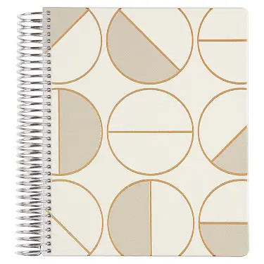Metallic Sand Half Moon Vegan Leather Focused Planner™ | Erin Condren | Erin Condren
