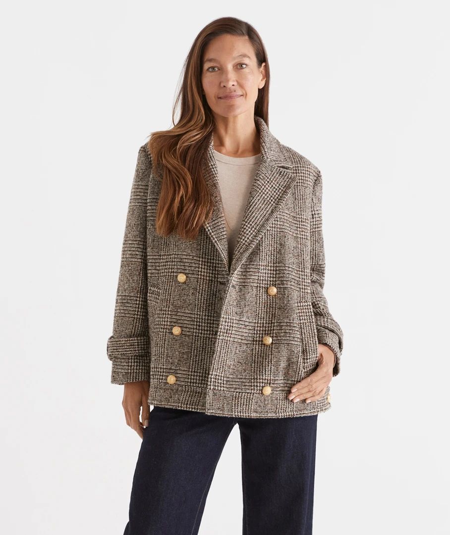 HERITAGE CHECK COAT | Sussan