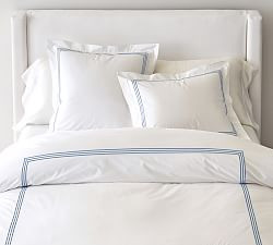 Grand Organic Percale Duvet Cover | Pottery Barn (US)