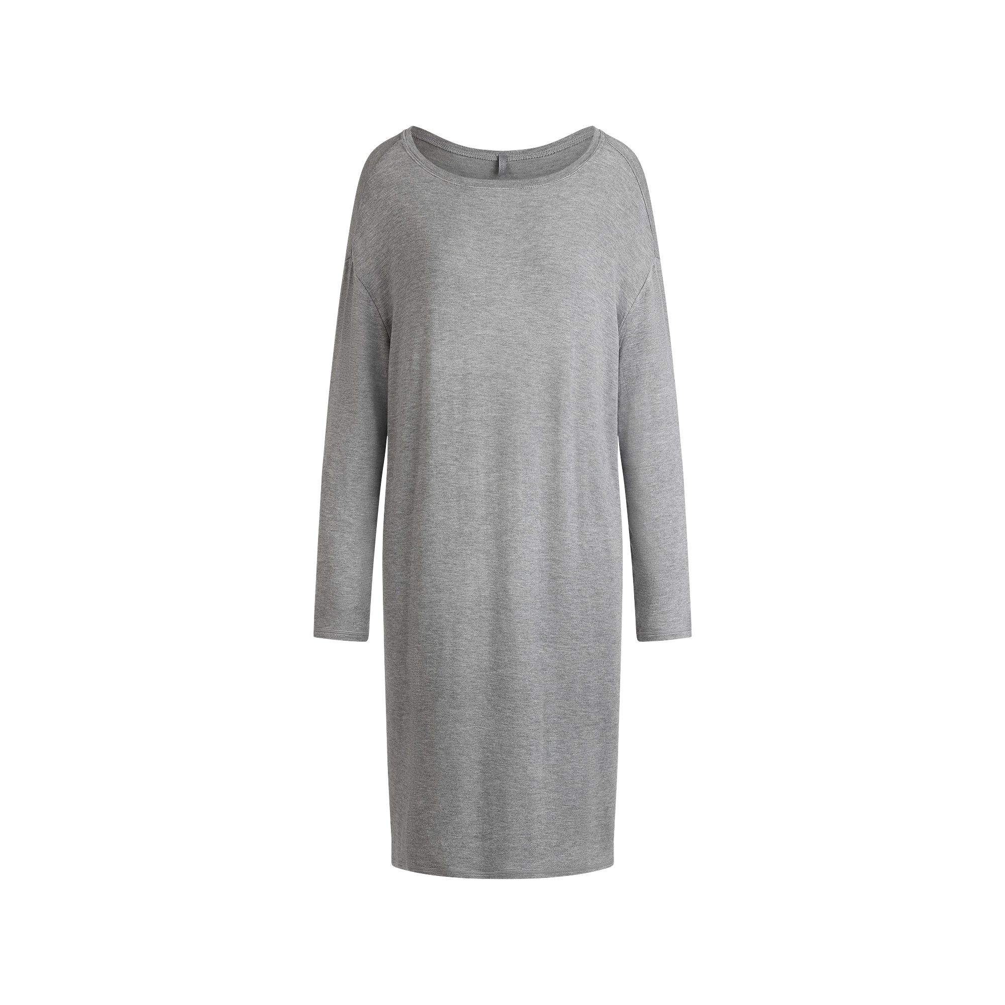 LIGHTWEIGHT MODAL LONG SLEEVE TUNIC | DARK HEATHER GREY | SKIMS | SKIMS (US)