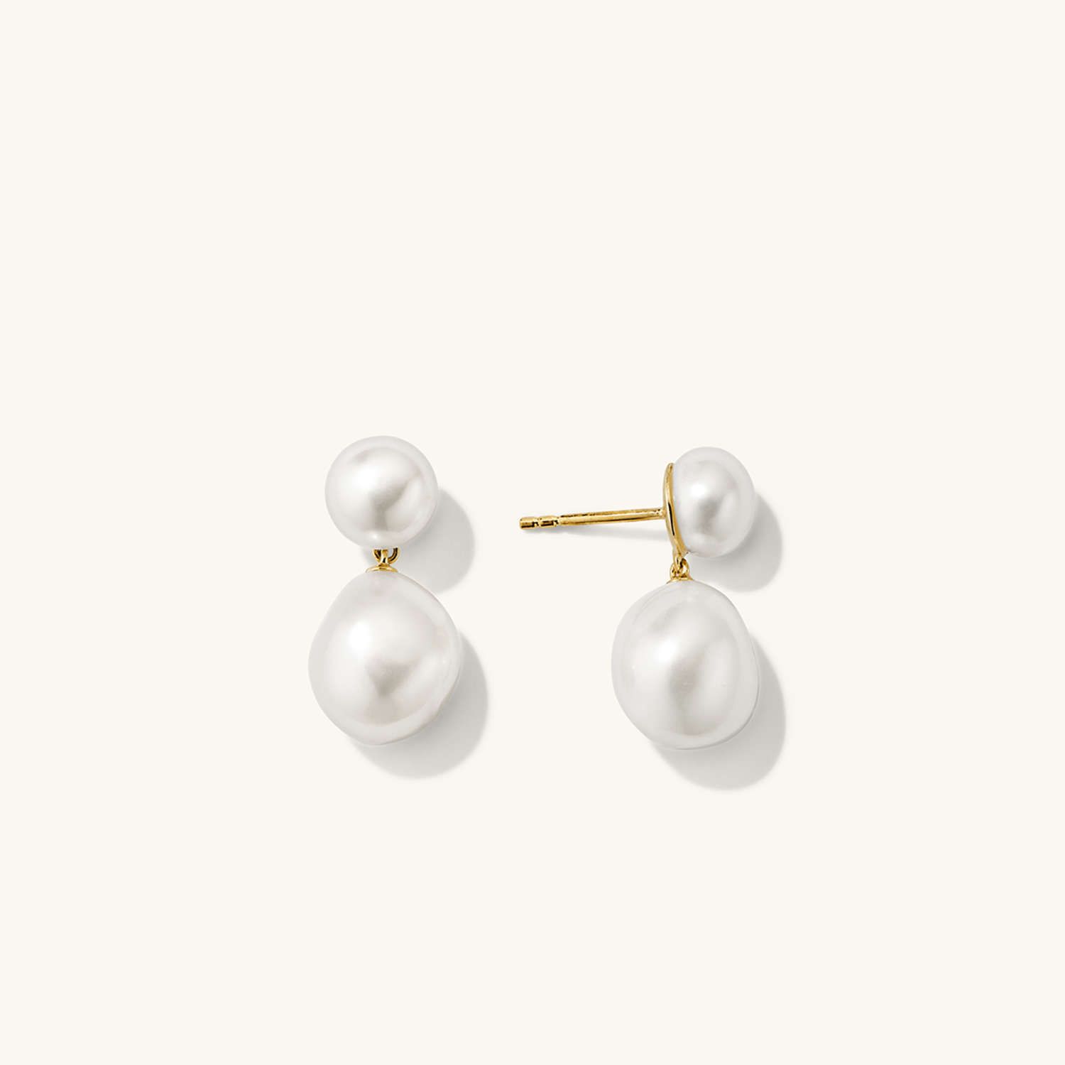 Bold Pearl Drop Earrings | Mejuri Fine Crew
