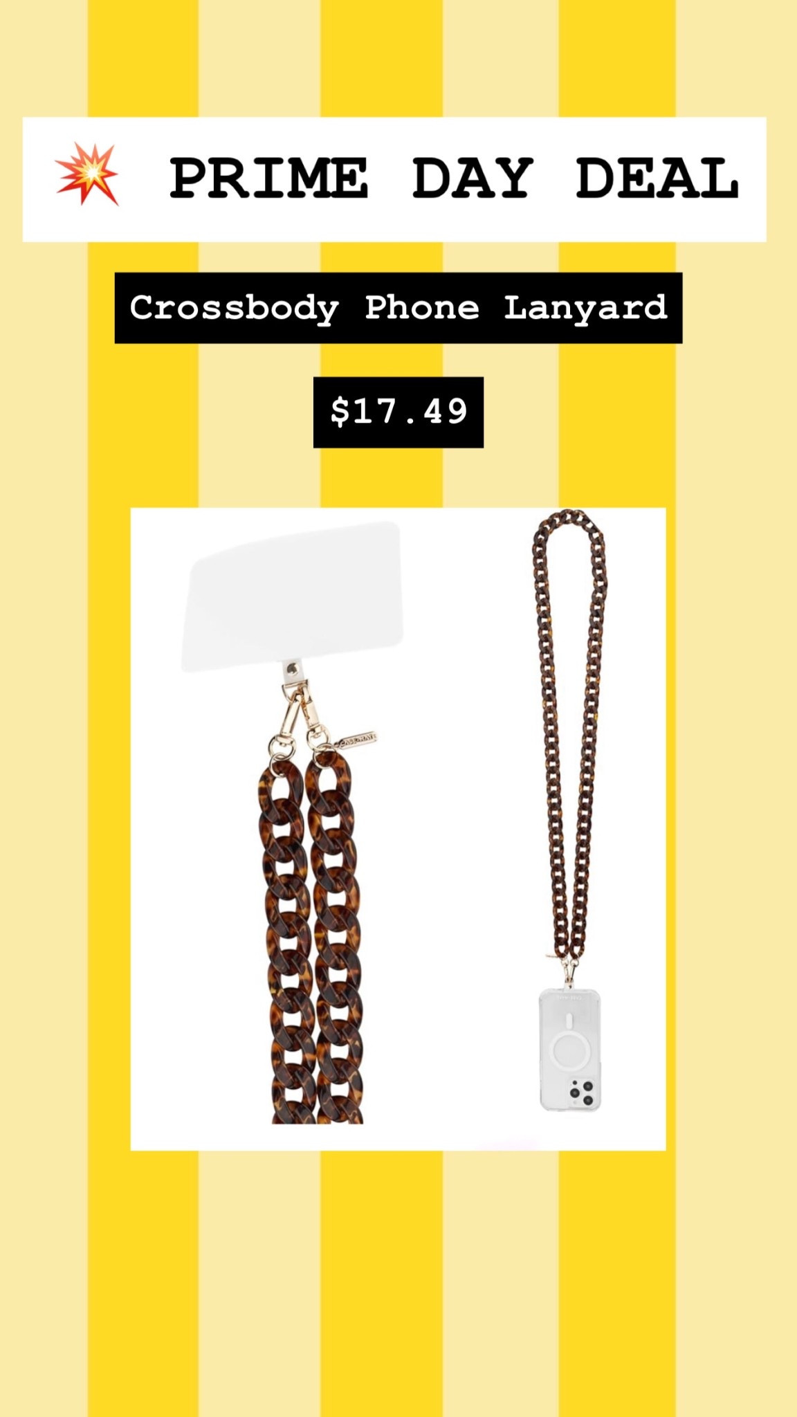 💥 PRIME DAY DEAL

Crossbody phone lanyard - $17.49!

Perfect for vacations!!

#primeday #amazonprimeday

#LTKTravel #LTKFindsUnder50