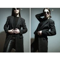 Pierre Cardin Long Wool Blazer/Vintage Gray Coat | Etsy (US)