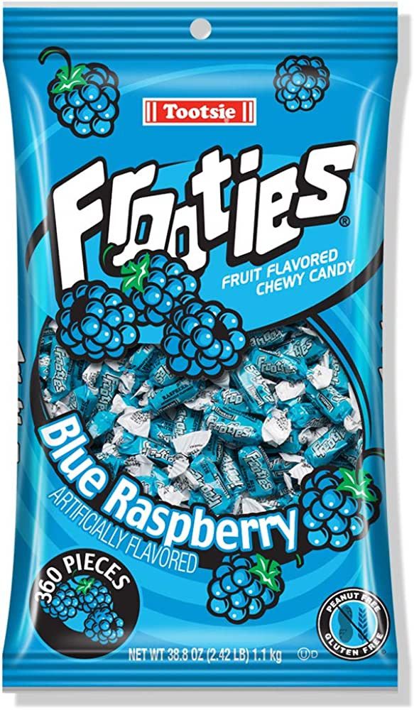 Tootsie Roll Blue Frooties - 2 Pound Bag of Individually Wrapped Chewy Candy - Blue Raspberry, 38... | Amazon (US)