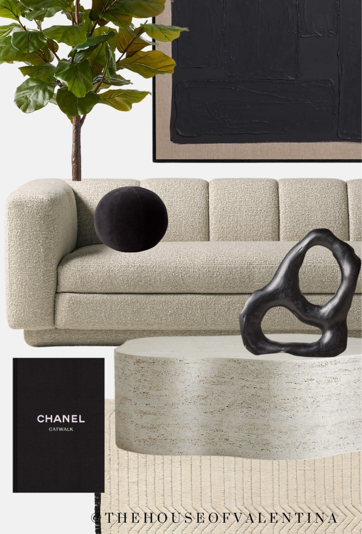 Eeekkk! A channeled sofa, travertine coffee table, sculptural decor, abstract art… I’m DYING to sit here!!! 



#LTKOver40 #LTKHome #LTKSaleAlert