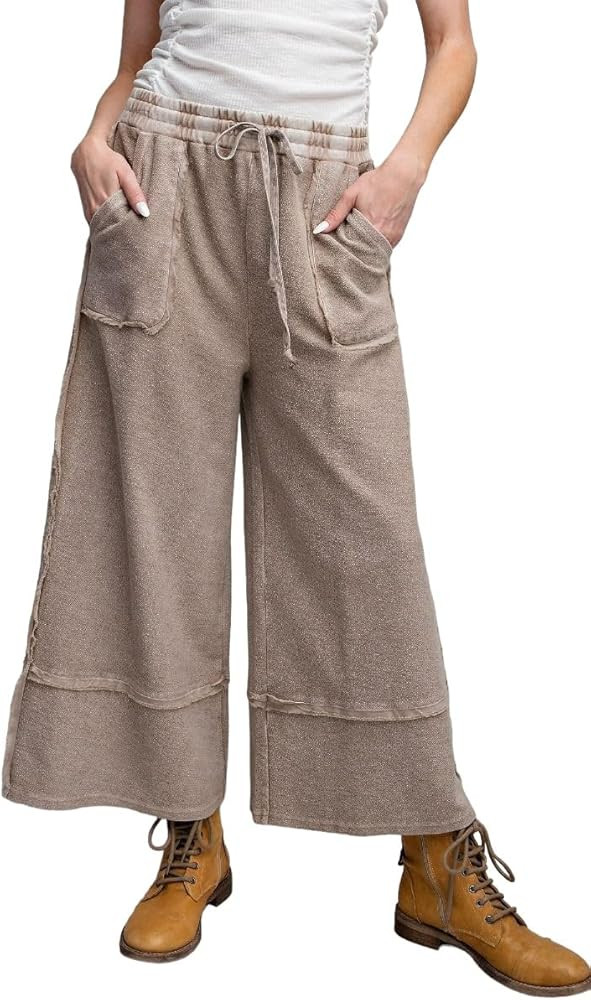 Easel Let's Chill Comfy Wide Leg Pants | Amazon (US)