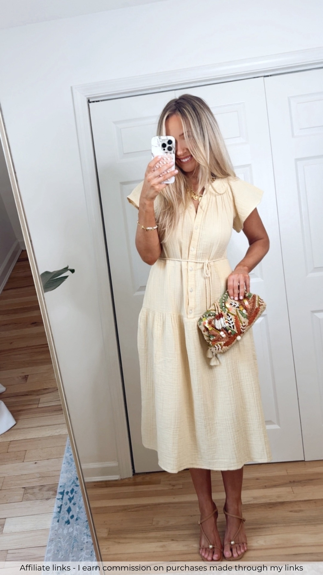 Affiliate links - I earn commission on purchases made through my links | Walmart dress
Yellow midi dress
Graduation dress 