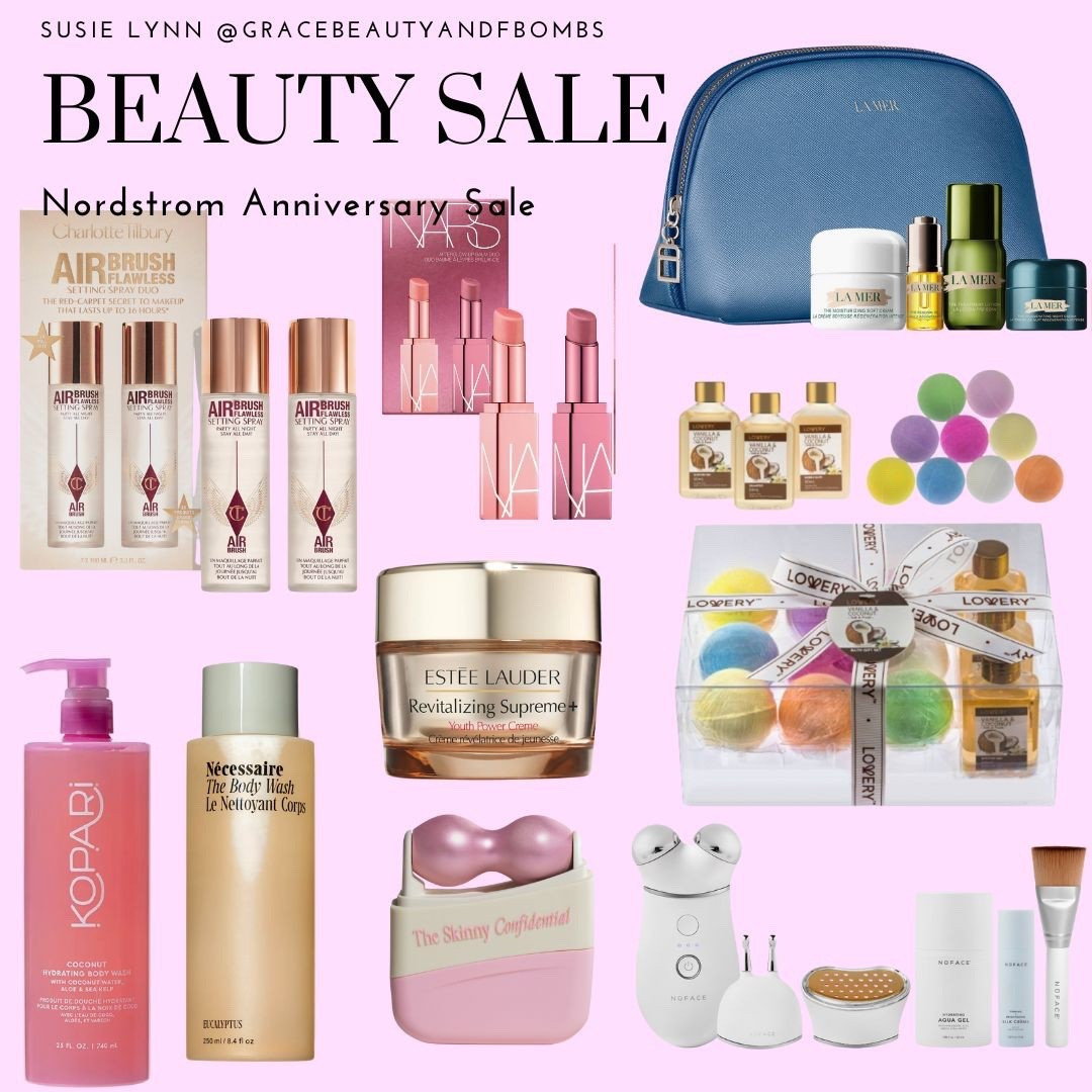 Beauty items on sale during the Nordstrom Anniversary Sale! Here are my faves. #lamer, #necessaire, #nars, #charlottetilbury, #skinnyconfidential #esteelauder, #nuface, #kopari, #NSale #beautysale, #nordstromanniversarysale, 

#LTKBeauty #LTKSaleAlert #LTKTravel