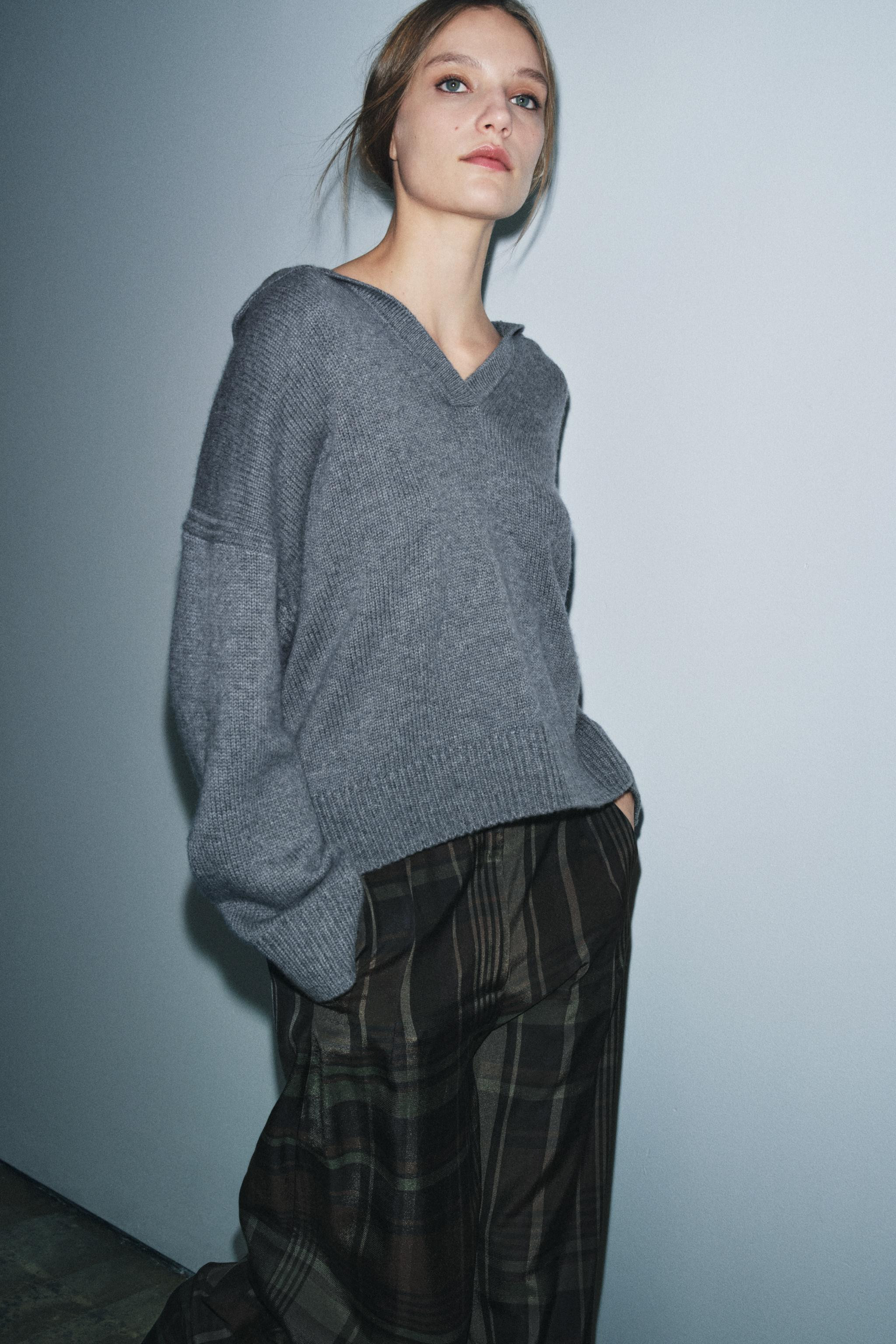 WOOL AND CASHMERE POLO JUMPER | Zara US