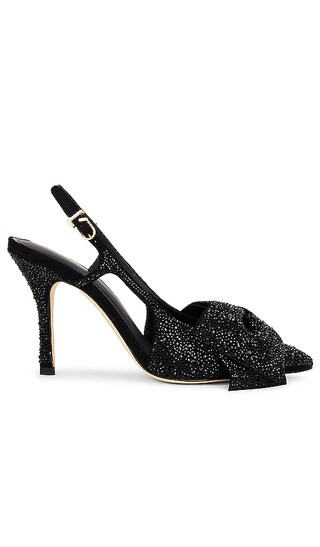 Bella Crystal Heel in Black | Revolve Clothing (Global)
