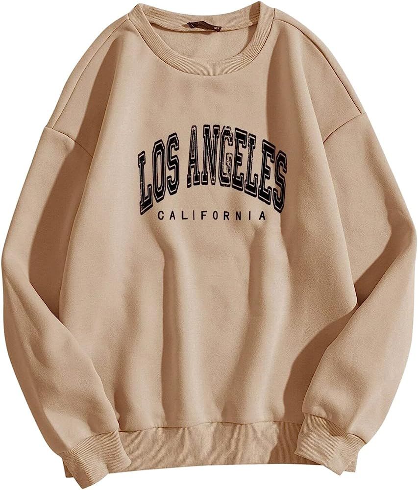 Goosuny Los Angeles Pullover Teenager Mädchen Vintage Pullover Damen Los Angeles California Pullover | Amazon (DE)