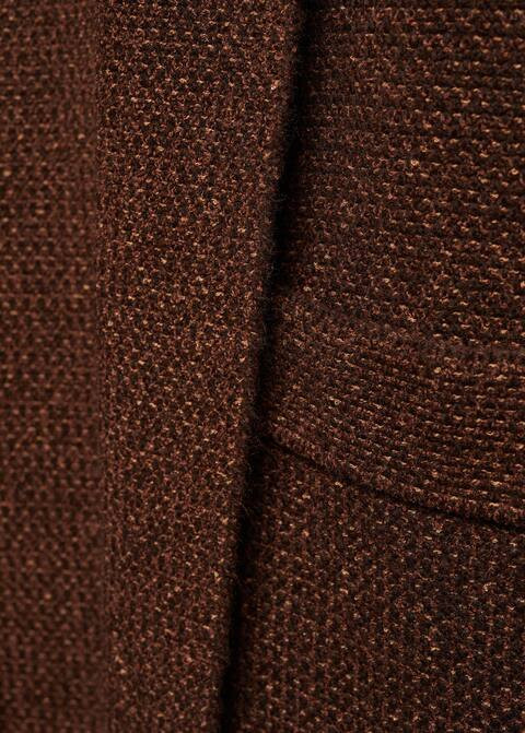 Oversized knitted coat with pockets -  Women | Mango USA | MANGO (US)