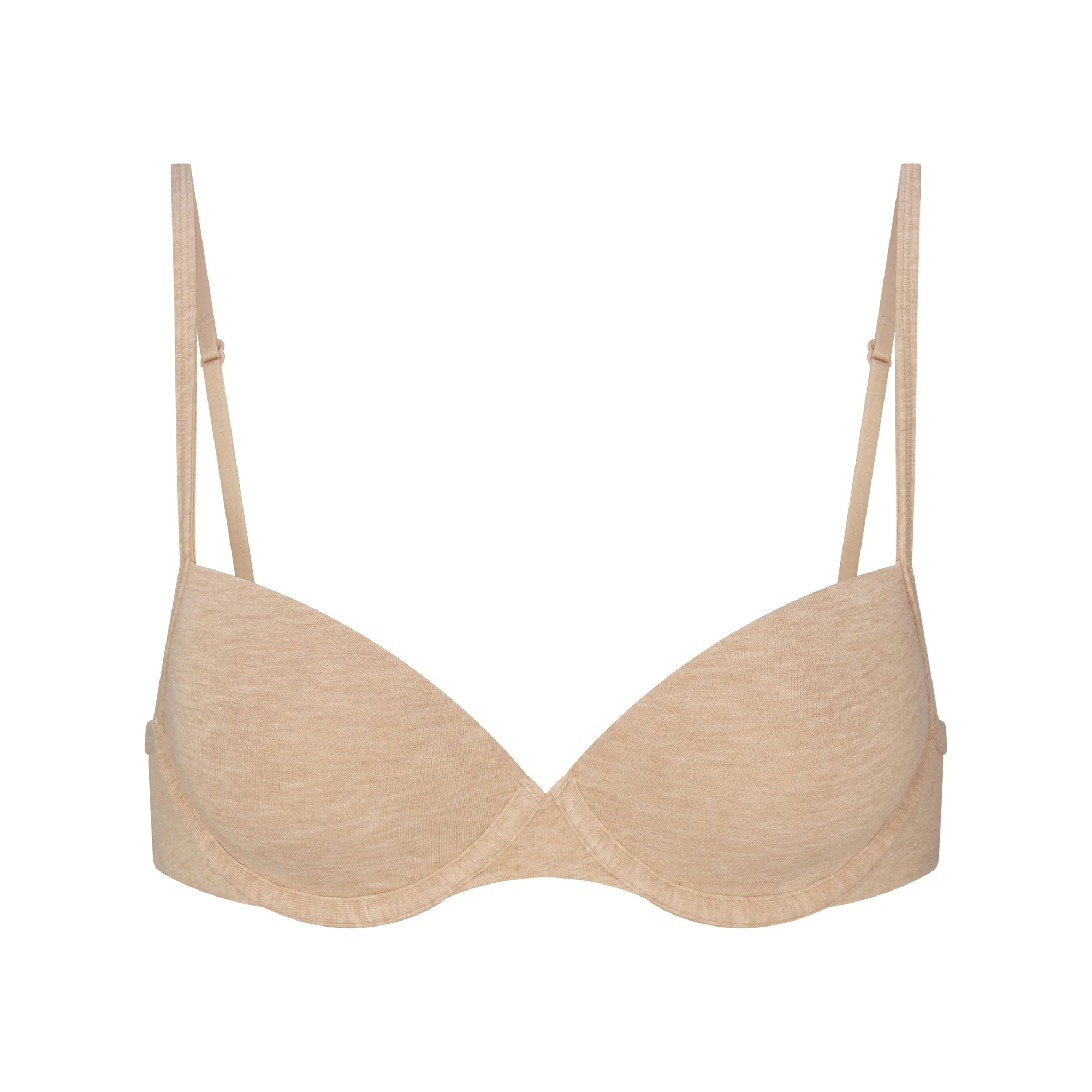 EVERYDAY COTTON T-SHIRT BRA | CLAY HEATHER | SKIMS | SKIMS (US)
