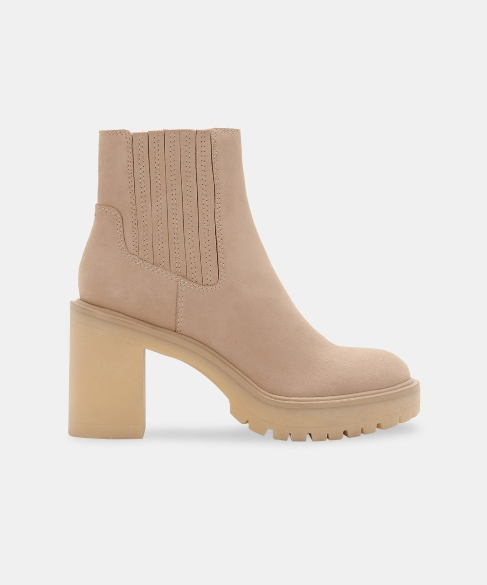 CASTER H2O BOOTIES IN DUNE SUEDE | DolceVita.com