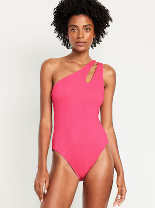 One-Shoulder Swimsuit | Old Navy (US)