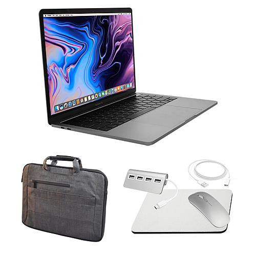 Refurbished 2020 Apple Macbook Pro 13"" M1 8 Core GPU 512GB Bundle - Gray/Grey | HSN