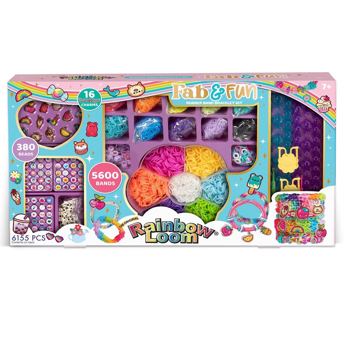 Rainbow Loom 6155pc Fab and Fun Charm and Bead Kit Gift | Target