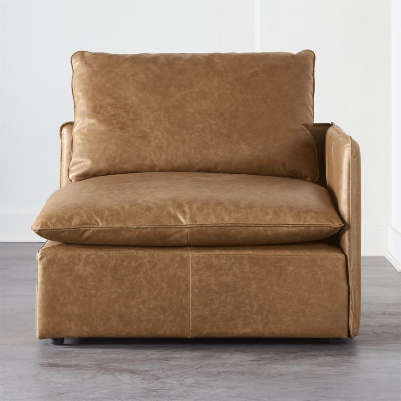 Lumin Leather Corner Chair + Reviews | CB2 | CB2