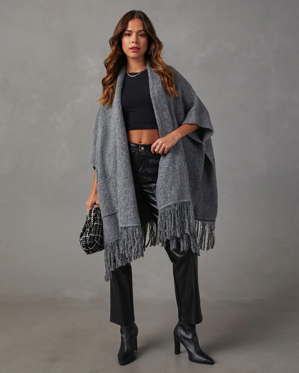 Yonta Fringe Poncho | VICI