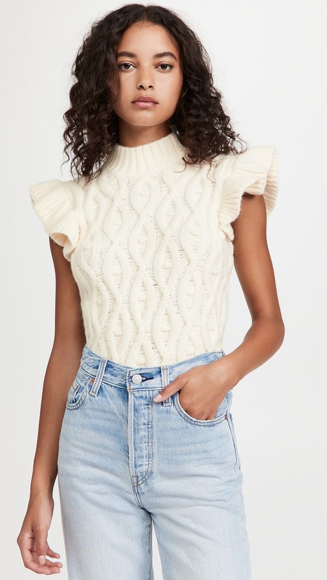 Erica Ruffle Sweater Top | Shopbop