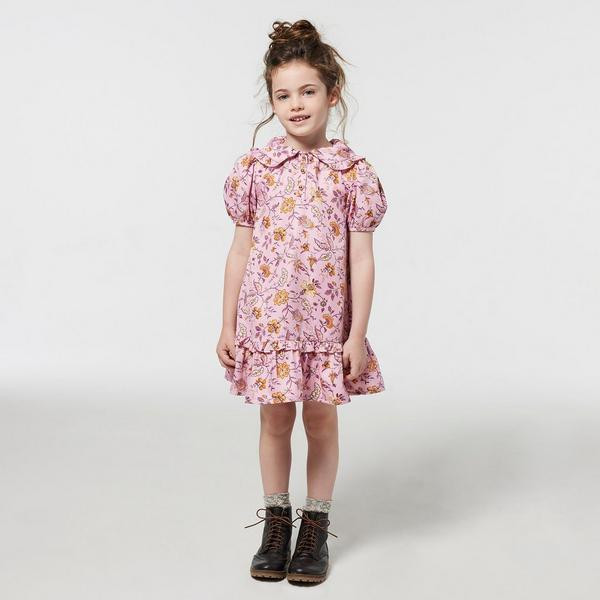 Floral Puff Sleeve Collared Dress | Janie and Jack