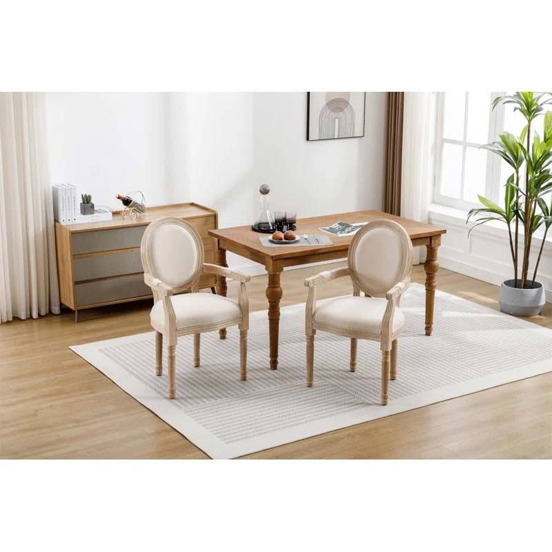 Yermolayeva French Style Solid Wood Dining Chair (Set of 2) | Wayfair North America