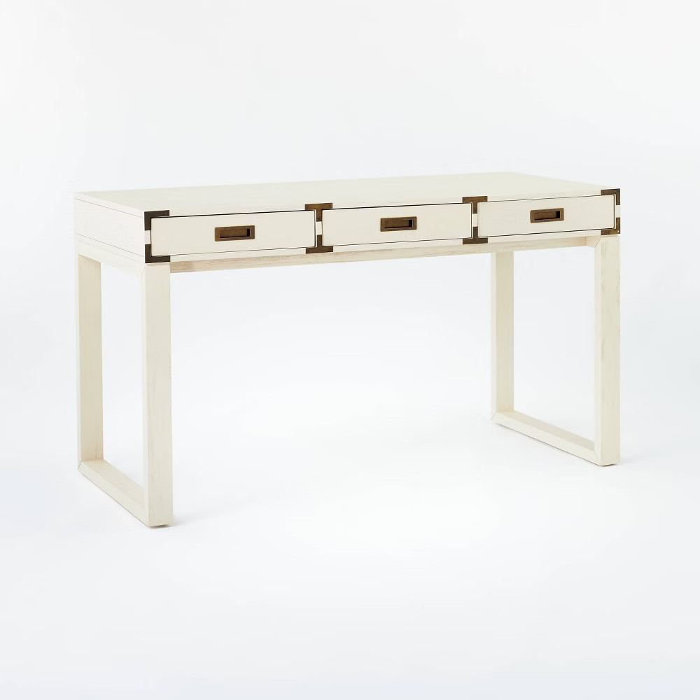Blue Creek Campaign Desk Cream - Threshold designed with Studio McGee | Target