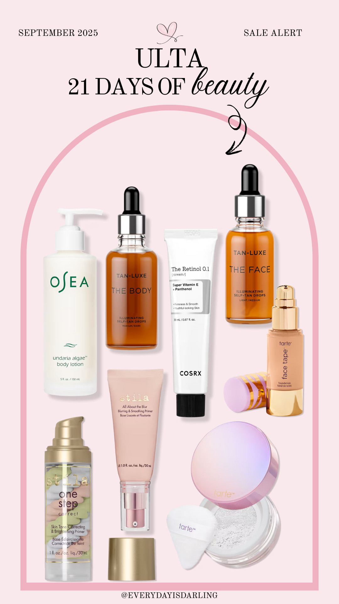 Ulta 21 days of beauty daily deals! I LOVE the Tarte setting powder and Tarte shape tape! 

 #LTKSaleAlert #LTKBeauty