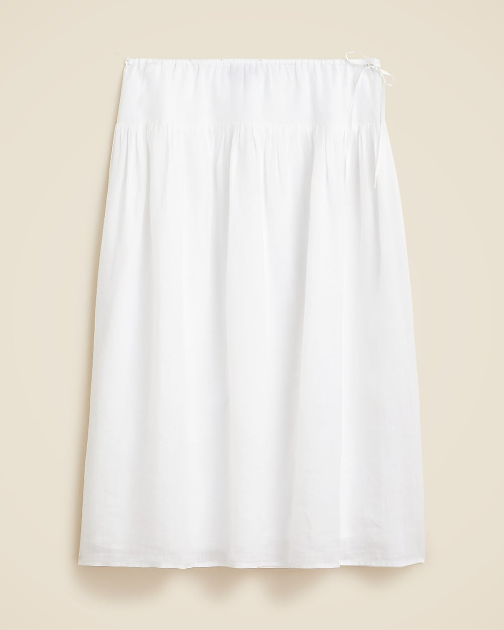 Side-tie skirt in ramie | J. Crew US