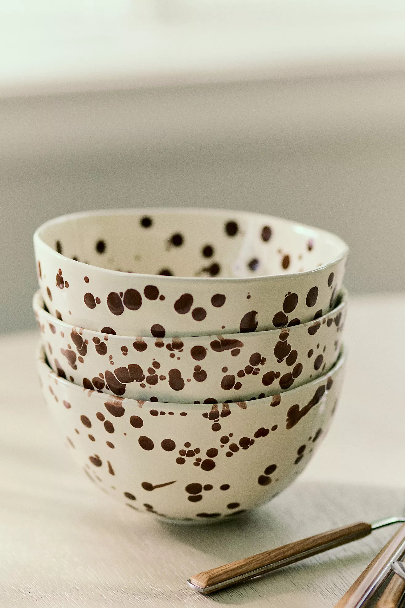 Splatter Portuguese Stoneware Cereal Bowl | Anthropologie (US)