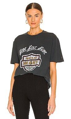 ANINE BING Lili Bing Tour Tee in Washed Black from Revolve.com | Revolve Clothing (Global)