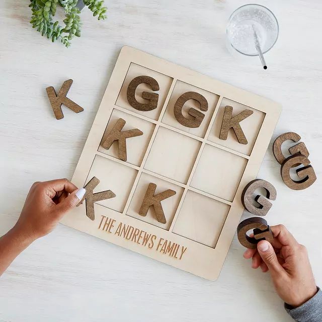 Personalized Tic Tac Toe | UncommonGoods