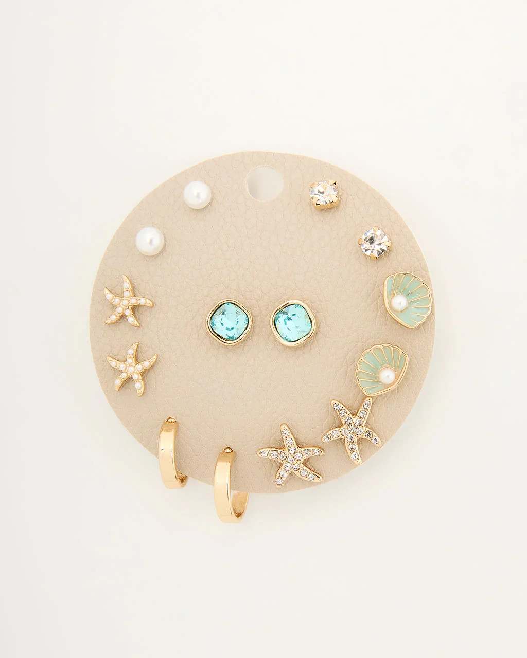 Tide Whisper Starfish And Shell Earring Stud Set | VICI