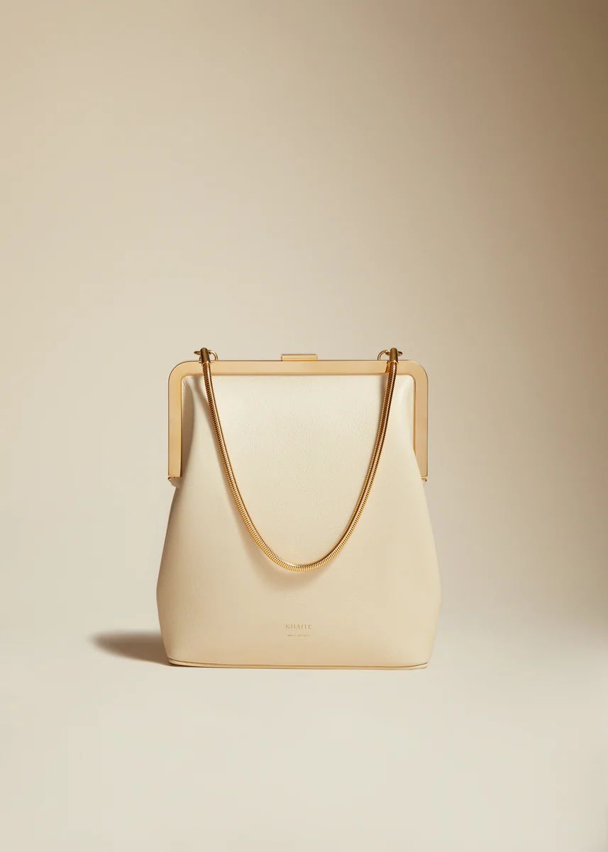 The Lilith Evening Bag in Cream Leather | Khaite