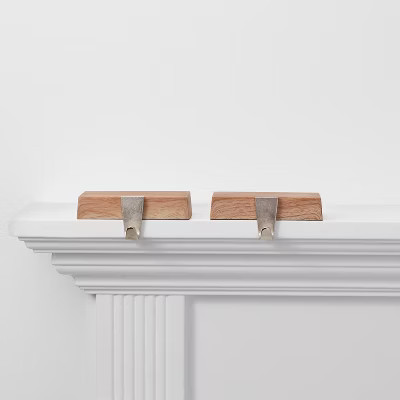 2pk Wood Base Christmas Stocking Holder - Wondershop™ | Target