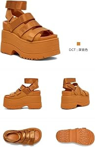Fashion Platform Sandals for Women's Indoor Casual Adjustable Sandals Summer Soft Comfortable Non... | Amazon (US)