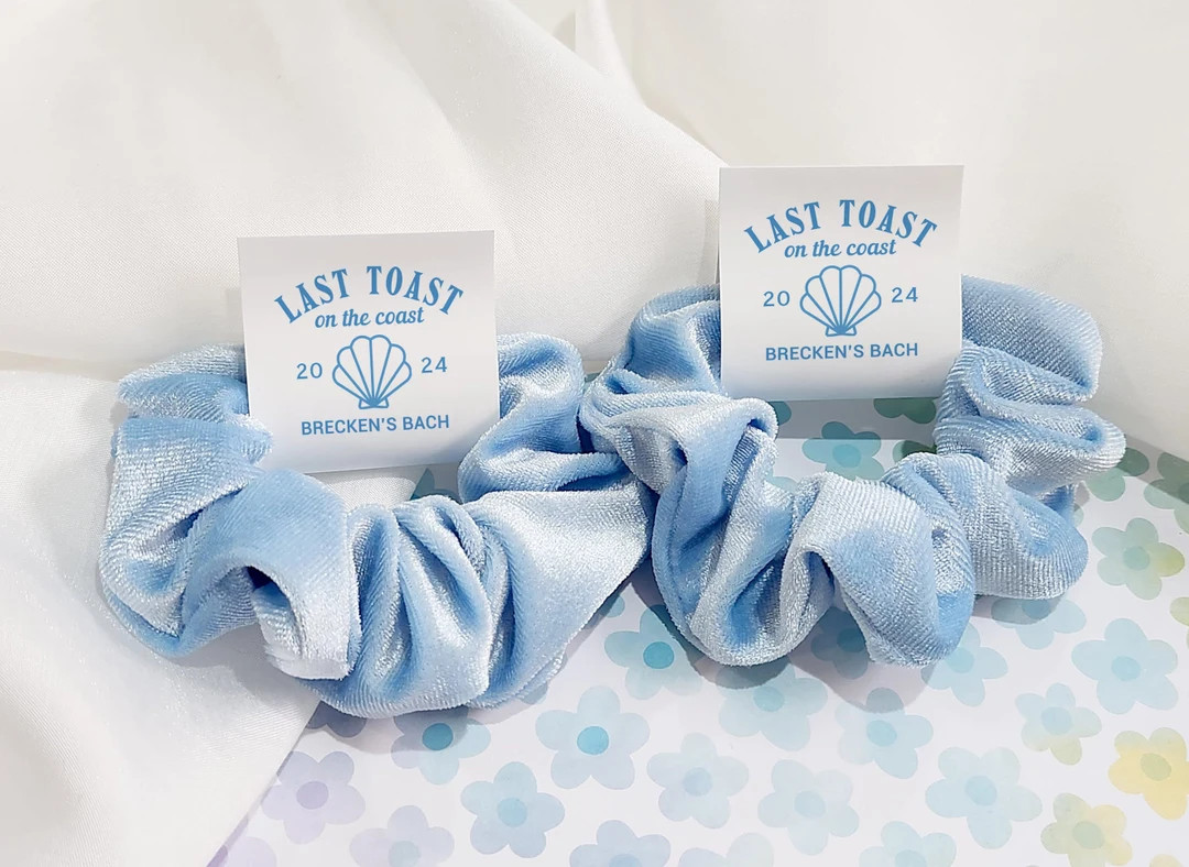 Last Toast on the Coast Favors, Coastal Bachelorette Party Favors, Hair Scrunchies, Bachelorette ... | Etsy (US)
